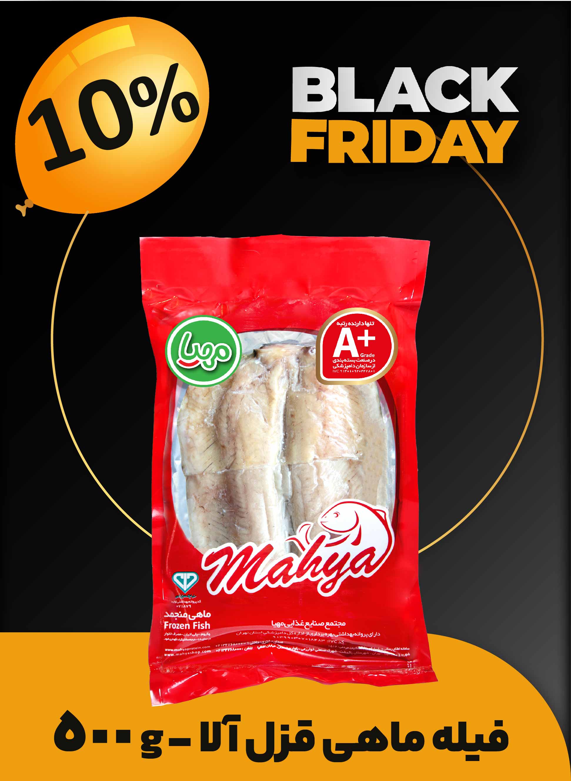 فیله ماهی قزل آلا سالمون500 گرم مهیا