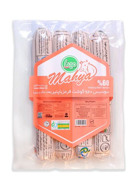 هات داگ پنیری 60% گوشت قرمز 300 گرم